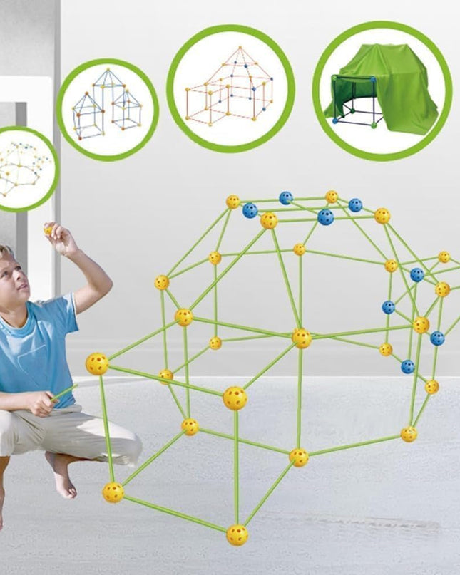 Topi Toys STEM Konstrukcija za šator sa plaštom za dečake i devojčice 3+