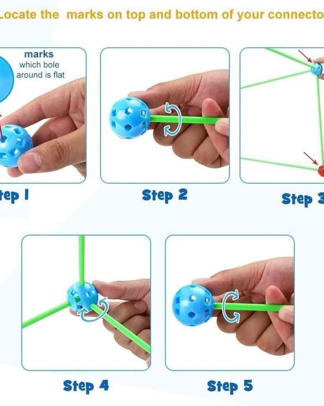 Topi Toys STEM Konstrukcija za šator sa plaštom za dečake i devojčice 3+