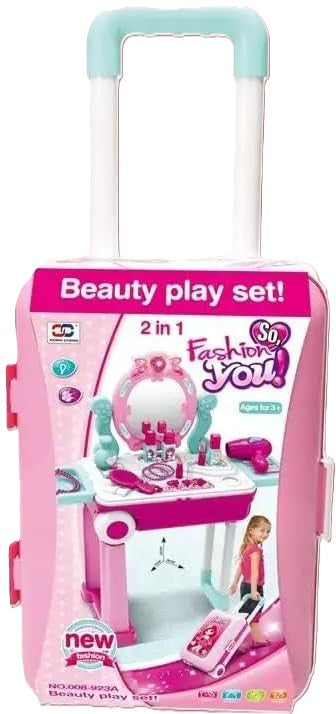 Topi Toys Interaktivan sto za šminkanje za devojčice sa koferom sa 21 delom za decu uzrasta 3+