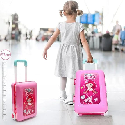 Topi Toys Interaktivan sto za šminkanje za devojčice sa koferom sa 21 delom za decu uzrasta 3+