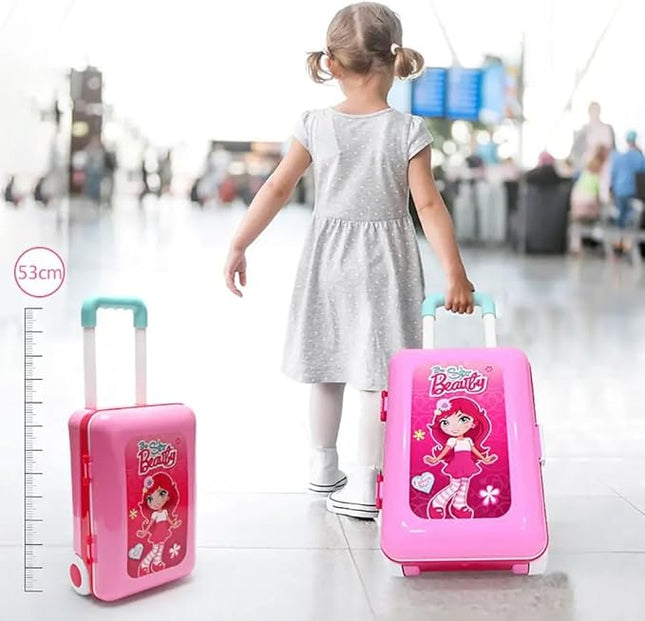 Topi Toys Interaktivan sto za šminkanje za devojčice sa koferom sa 21 delom za decu uzrasta 3+