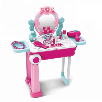 Topi Toys Interaktivan sto za šminkanje za devojčice sa koferom sa 21 delom za decu uzrasta 3+