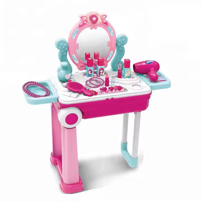 Topi Toys Interaktivan sto za šminkanje za devojčice sa koferom sa 21 delom za decu uzrasta 3+