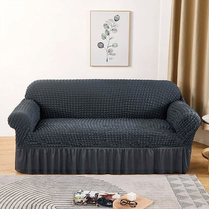 Homemates 1 plus 1 gratis retro pokrivač za dvosede i kauče od 145cm do 185cm - siva