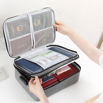 HOMEMATES 1+1 Gratis Organizator za dokumente sive boje 37*27*10