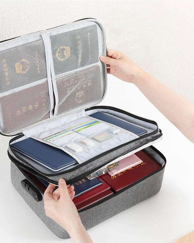 HOMEMATES 1+1 Gratis Organizator za dokumente sive boje 37*27*10