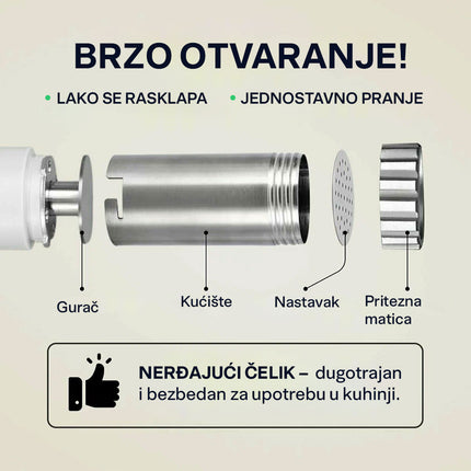 Homemates set za kuhinju: aparat za pravljenje rezanaca plus aparat za vakumiranje