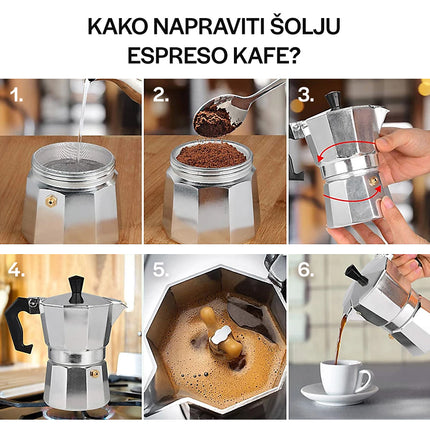 Homemates Džezva za pripremu Esspreso i Moka kafe 300ml