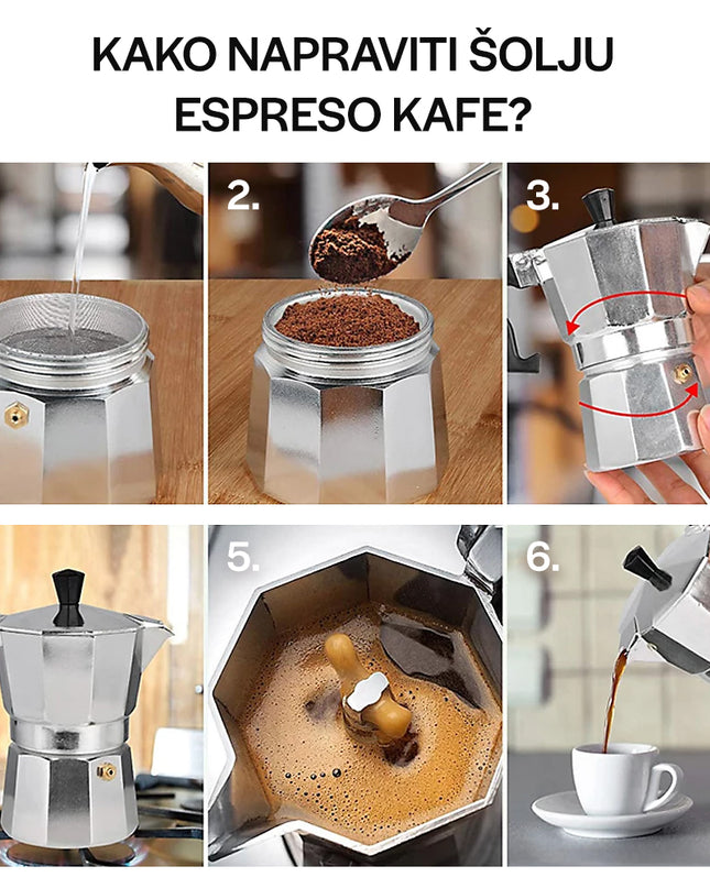 Homemates Džezva za pripremu Esspreso i Moka kafe 300ml