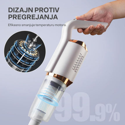 Homemates bežični usisivač 120 W 600ml 7.4 V DC 7500pa
