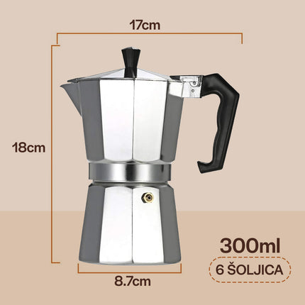 Homemates Džezva za pripremu Esspreso i Moka kafe 300ml