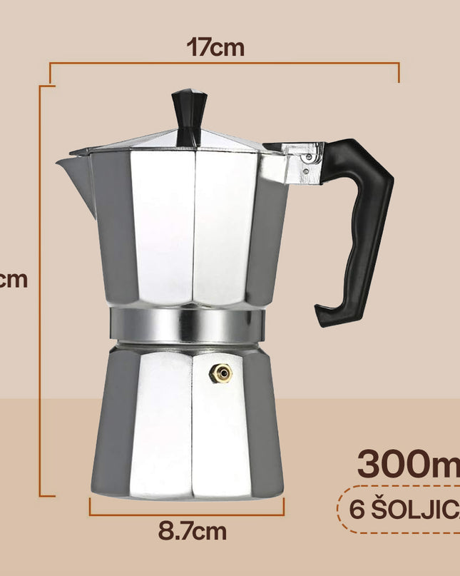 Homemates Džezva za pripremu Esspreso i Moka kafe 300ml