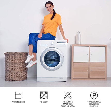 Homemates 1 plus 1 gratis retro pokrivač za dvosede i kauče od 145cm do 185cm - braon