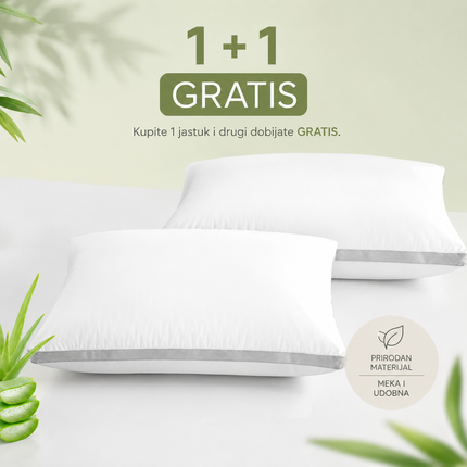 Homemates Jastuk Aloe Vera – Set od 2 komada od memorijske pene