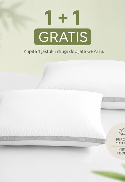 Homemates Jastuk Aloe Vera – Set od 2 komada od memorijske pene