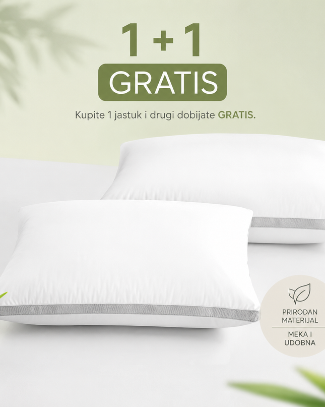 Homemates Jastuk Aloe Vera – Set od 2 komada od memorijske pene