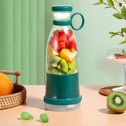 Homemates Prenosivi blender na bateriju zelene boje 380ml