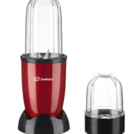 Deaktion električni blender 400W, 2 posude, inox oštrica, zaštita od pregrevanja, crveni