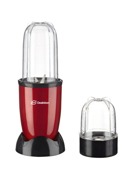 Deaktion električni blender 400W, 2 posude, inox oštrica, zaštita od pregrevanja, crveni