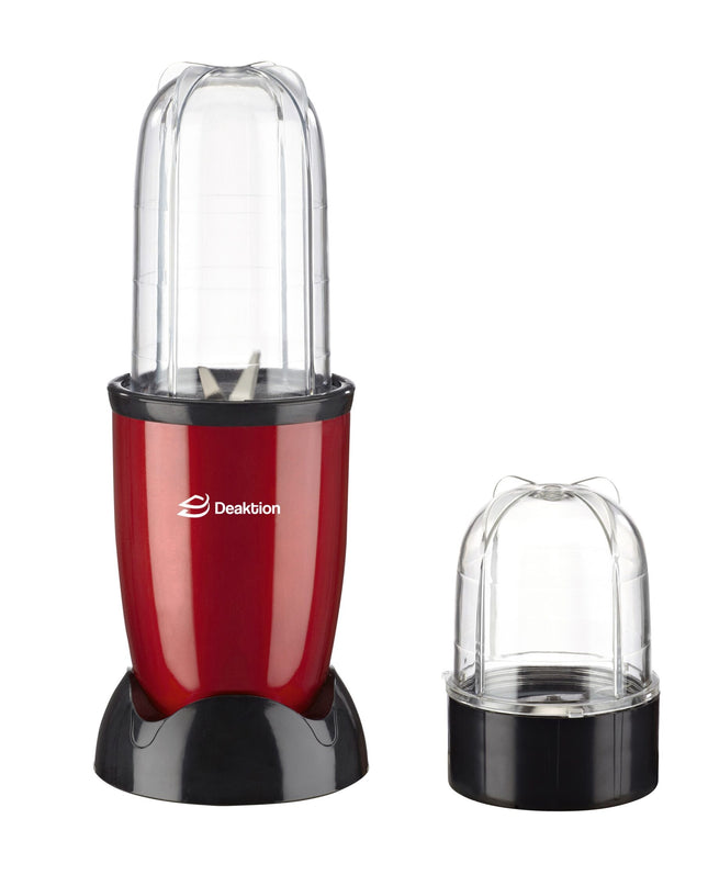 Deaktion električni blender 400W, 2 posude, inox oštrica, zaštita od pregrevanja, crveni