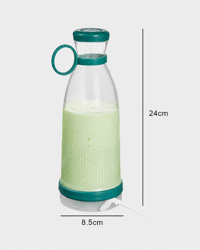 Homemates Prenosivi blender na bateriju zelene boje 380ml