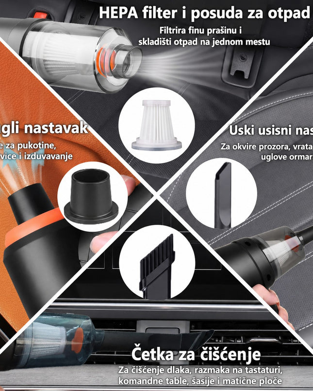 Robotron usisivač i raspršivač prašine na bateriju 1,800mah 3 u 1