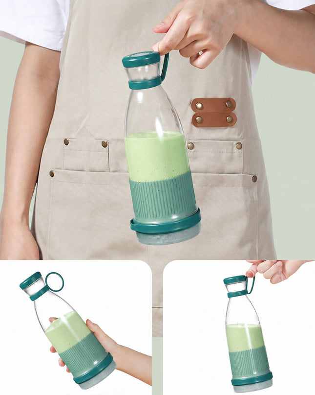 Homemates Prenosivi blender na bateriju zelene boje 380ml