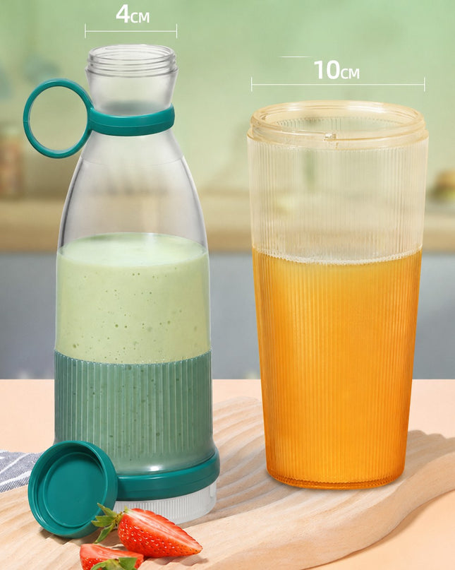 Homemates Prenosivi blender na bateriju zelene boje 380ml