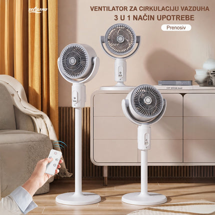 Homemates F1 ventilator bežični sa baterijom i upravljačem (punjivi) na 3 nivoa