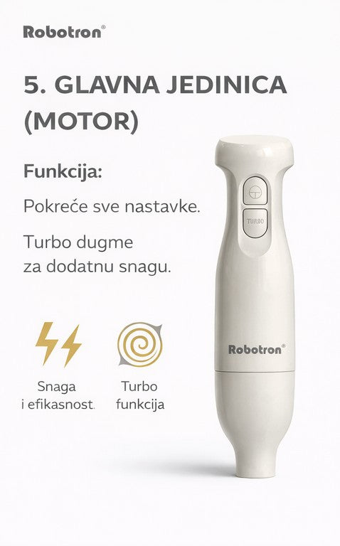 Robotron Set Ručnog miksera sa dodacima 300W