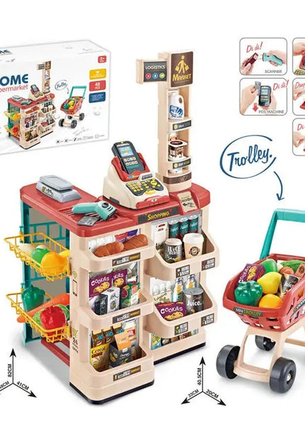 Topi Toys Edukativna Igračka u vidu Supermarketa sa 48 delova za decu uzrasta 3+
