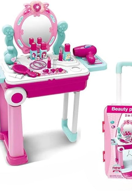 Topi Toys Interaktivan sto za šminkanje za devojčice sa koferom sa 21 delom za decu uzrasta 3+
